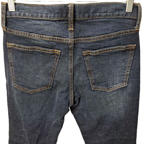Old Navy Mens Dark Wash 5-Pocket Slim Fit Denim Blue Jeans 28x30 - Picture 5 of 8